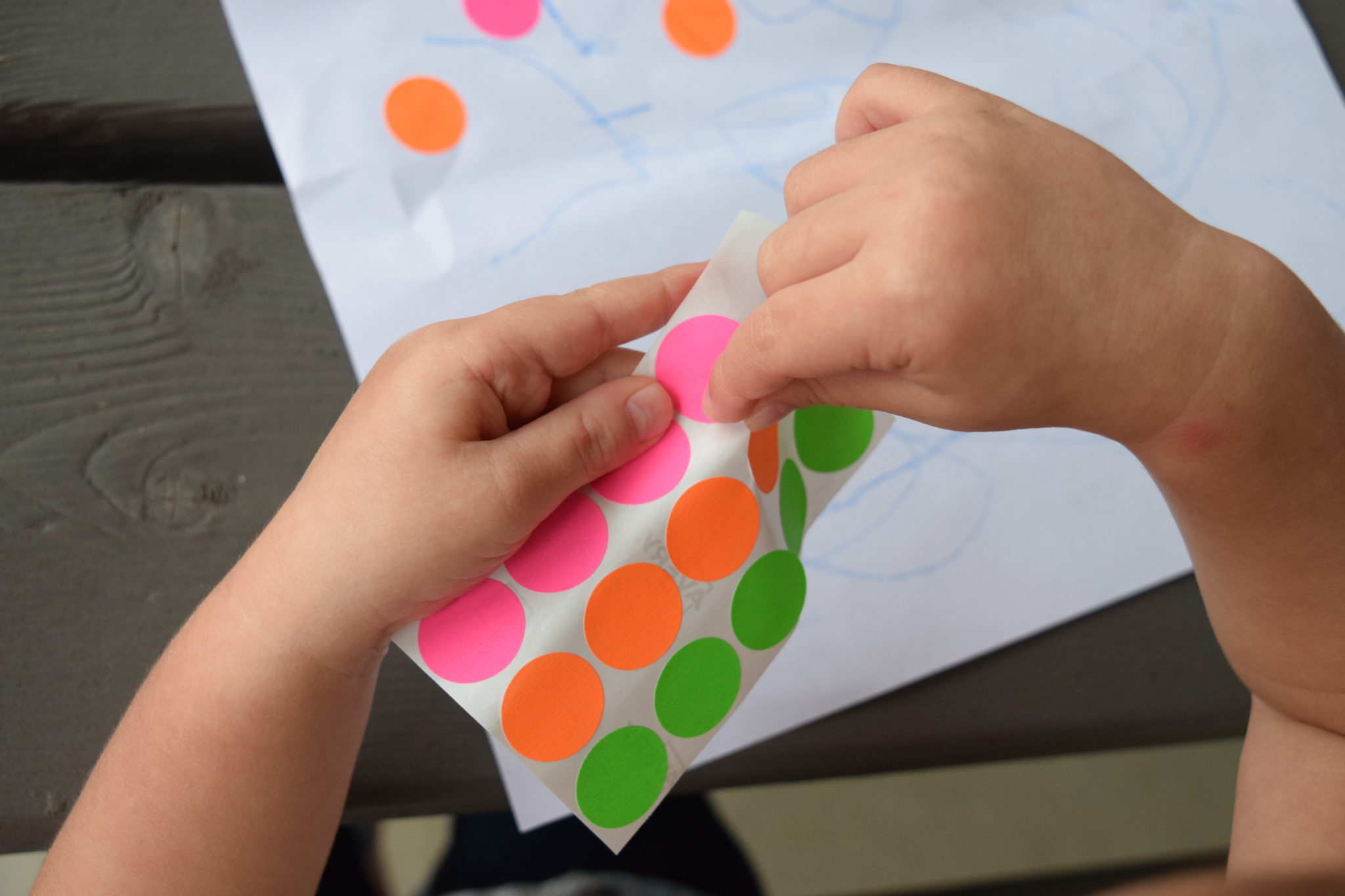 The Dot Sticker Activity for Toddlers - Between Carpools