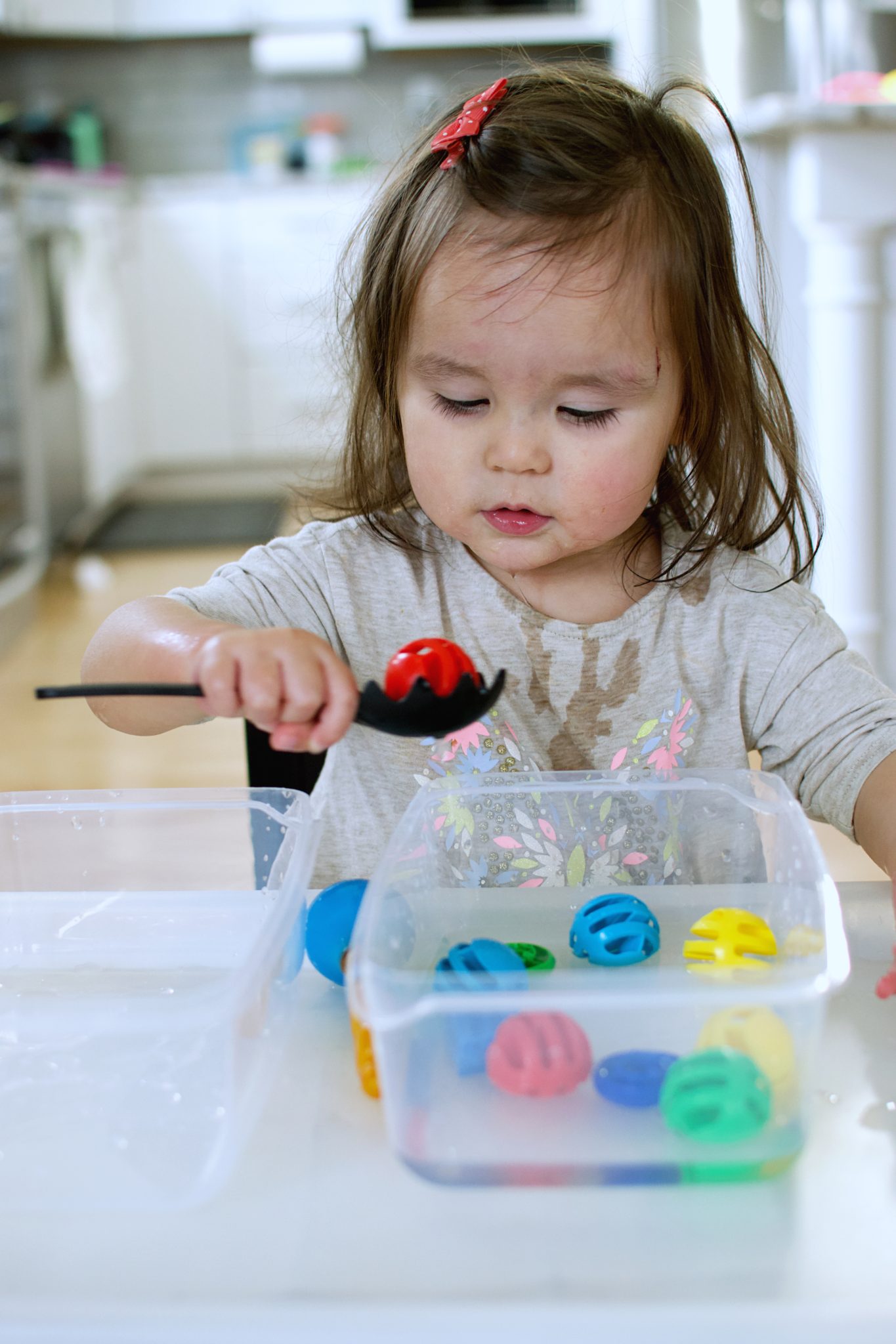 Sorting Spoons - My Bored Toddler Learning Through Play!